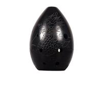 Eight Hole Pear Shaped Black Pottery Student Beginner's Entry Level Wind Instrument (Color : 02)