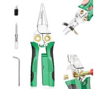 Eight-in-one Wire Stripper with Voltage Testing Function - a Professional-Grade Multi-Purpose Cable Tool Combining Cable Cutting, Crimping, Stripping, Twisting and Pulling Functions in one!