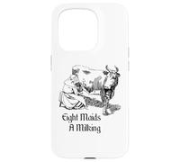 Eight Maids A Milking Twelve Days Of Christmas Case for iPhone 15 Pro