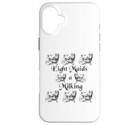 Eight Maids a Milking Twelve Days of Christmas Case for iPhone 16 Plus