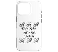 Eight Maids a Milking Twelve Days of Christmas Case for iPhone 16 Pro