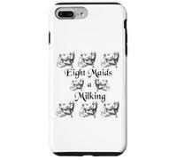 Eight Maids a Milking Twelve Days of Christmas Case for iPhone 7 Plus/8 Plus