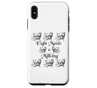 Eight Maids a Milking Twelve Days of Christmas Case for iPhone XS Max