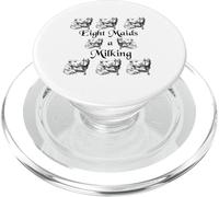 Eight Maids a Milking Twelve Days of Christmas PopSockets PopGrip for MagSafe