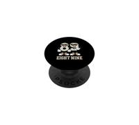 EIGHT NINE Cool 89th Birthday Cartoon Style PopSockets Adhesive PopGrip