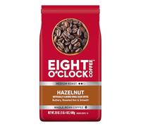 Eight O'Clock Coffee Hazelnut Medium Roasted Whole Bean Coffee 20oz 100% Arabica Kosher Certified