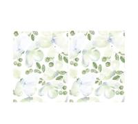 Eight Owls Linen Kitchen Dish Towels/Hand Towels - Created from European Flax - 100% Pure Linen Tea Towels - 20 “ x 27” - Set of 2 (Fleur de Luxe)