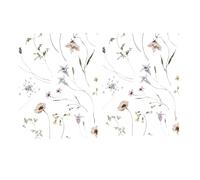 Eight Owls Linen Kitchen Dish Towels/Hand Towels - Created from European Flax - 100% Pure Linen Tea Towels - 20 “ x 27” - Set of 2 (Floral Serenade)