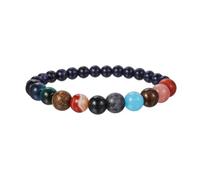 Eight Planets Bracelet 8/10mm Blue Sandstone Starry System Planet Bracelet Creating An Enchanting Look Perfect For Astronomy Enthusiasts. Bubble Earrings (A, One Size)