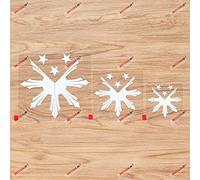 Eight-Ray Sun Stars Philippines Flag Pilipinas Vinyl Decal Sticker - 3 Pack White, 7.6cm, 10.2cm, 15.2cm - Die Cut No Background Style C