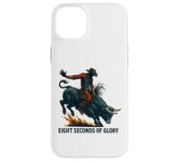 Eight Seconds of Glory Bull Rider Retro Western Art Case for iPhone 14 Plus