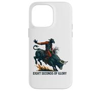 Eight Seconds of Glory Bull Rider Retro Western Art Case for iPhone 14 Pro Max