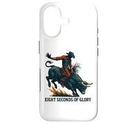 Eight Seconds of Glory Bull Rider Retro Western Art Case for iPhone 17