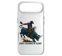 Eight Seconds of Glory Bull Rider Retro Western Art Case for iPhone Air