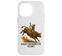 Eight Seconds of Glory Vintage Bull Rider Western Graphic Case for iPhone 14 Pro Max