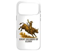 Eight Seconds of Glory Vintage Bull Rider Western Graphic Case for iPhone 17 Pro Max