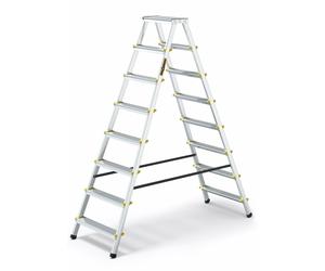 EIGHT-STEP ALUMINUM DOUBLE-SIDED 2x8 HOUSEHOLD LADDER 150 KG