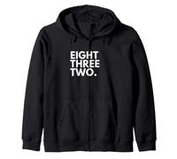 EIGHT THREE TWO Area Code 832 Houston Texas Zip Hoodie