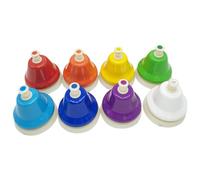 Eight Tone Bells, Colorful Class Bell, Musical Hand Bells, Educational Music Instrument, Toddler Musical Instrument, Vibrant Hand Bells, Children's Musical Bells, Kids Music Bells Set
