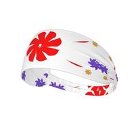 Eight-Way Rotating Flower Outdoor Sports Sweat-Absorbing Headband, Fitness Sports Yoga Cycling Headband, Sports Elastic Headband,