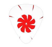 Eight-way rotating flower Wear-resistant guitar picks, thin, medium, heavy, 12 pieces of guitar picks, suitable for guitar, bass, electric guitar, ukulele,
