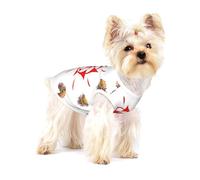 Eight-way rotation Small Cotton Dog Vest M - Breathable, Comfortable, Stylish Apparel for Pets
