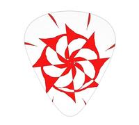 Eight-way rotation Stylish and durable guitar picks, three types of thin, medium and heavy guitar picks (12 pieces), suitable for guitar, bass, electric guitar, ukulele,