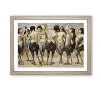 Eight Women in Bird Bodies by Hans Thoma Framed Print | A2 Oak Framed Wall Art | Ready to Hang | Modern Nature Picture | Living Room Bedroom Lounge Office