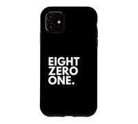 EIGHT ZERO ONE Area Code 801 Salt Lake City UT Utah USA Case for iPhone 11