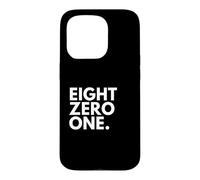 EIGHT ZERO ONE Area Code 801 Salt Lake City UT Utah USA Case for iPhone 15 Pro