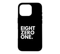 EIGHT ZERO ONE Area Code 801 Salt Lake City UT Utah USA Case for iPhone 16 Pro