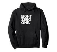 EIGHT ZERO ONE Area Code 801 Salt Lake City UT Utah USA Pullover Hoodie