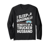 Eighteen Wheels One Woman Waiting Truck Driver Wife Long Sleeve T-Shirt