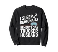 Eighteen Wheels One Woman Waiting Truck Driver Wife Sweatshirt