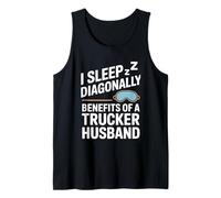 Eighteen Wheels One Woman Waiting Truck Driver Wife Tank Top