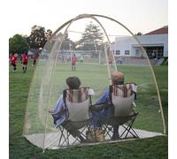 EighteenTek Sports Tent 7'X4'X6.5'H, Instantly Pop-up Shelter Providing Protection from Cold, Wind, Rain, 540° Panoramic Clean Bubble Tent for Sports Events, Camping, Fishing, Cheering, Parades