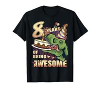Eighth Birthday Dinosaur for 8 Year Old Boys | Dino 8th Bday T-Shirt
