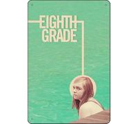 Eighth Grade (2018) Movie Poster Movie Vintage Tin Poster Metal Tin Sign Art Plaque Sign For Bar Restaurant Garage Cafe Wall Decor 8 x 12 Inch