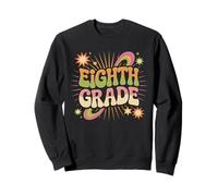 Eighth Grade - 8th Grade Back to School Teacher Kids Groovy Sweatshirt