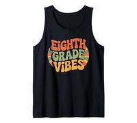 Eighth Grade 8th Grade Back to School Teacher Kids Groovy Tank Top