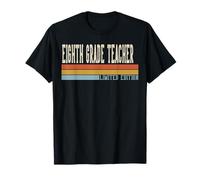 Eighth Grade Teacher Week Retro Vintage Back to School Day T-Shirt