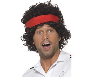 Eighties Tennis Player Wig