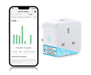 EIGHTREE 5GHz Smart Plug with Energy Monitoring, Smart Plugs that Work with Alexa Works with Alexa & Google Assistant & Smart Life APP, Wireless Remote Control Timer Plug Smart Home, 13A, 2990W