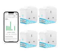 EIGHTREE Smart Plug 5GHz WiFi Compatible with Energy Monitoring, Smart Plugs that Work with Alexa Works with Alexa & Google Assistant & Smart Life, Wireless Remote Control Timer Plug Smart Home, 13A