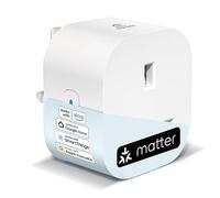 EIGHTREE Matter Smart Plug with Energy Monitoring, Mini WiFi Plug Works With Apple HomeKit, Alexa, Google Home, SmartThings, Remote Control, Timer & Schedule Function, 2.4Ghz Wi-Fi Only, 13A, 1 Packs