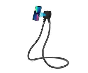 EightSpace Universal Magnetic Phone Holder, Adjustable Gooseneck Stand for 4-12.9 Inch Devices, Compatible with iPhone, Samsung, Google Pixel & More, Black