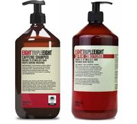 EightTripleEight Hair Care with Caffeine - 1L Shampoo & 1L Conditioner X2 Pack