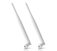 Eightwood 2.4G / 5.8G External Dual Band WiFi Antenna (2PCS) 6dBi RPSMA Antenna Security Cameral for Wireless AV Video Audio Receiver Extender Network Router IoT Gateway WiFi AP Hotspot Modem