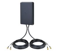 Eightwood 4G LTE & Dual WiFi 6E MIMO Combination Antenna 5dBi 2X SMA + 2X RP-SMA Connector IP65 Industry-Grade 600-6000MHz for 4G LTE/3G WiFi 6E Router Bluetooth Zigbee IoT