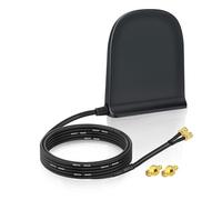 Eightwood 5G LTE 4G Antenna 10dBi SMA Plug Dual Band MIMO with Magnetic Base Omni-directional Antenna + 2M Cable for GSM Mobile Hotspot Router CPE Wildlife Camera Surveillance Camera IoT Smart